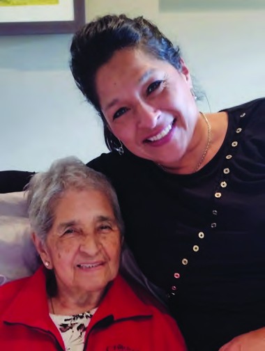 Irma with her daughter Maria, who was her primary caregiver